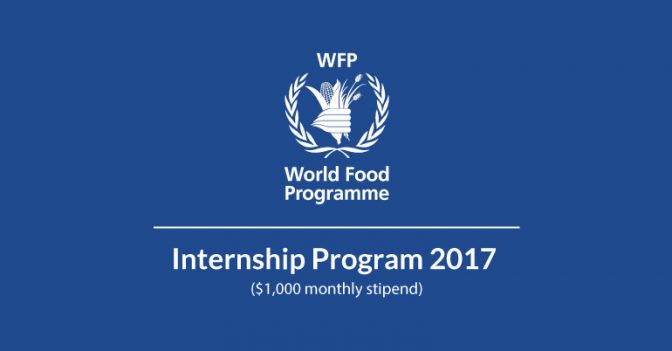 United Nations World Food Programme Wfp Internship Program 2017 In Rome Italy Youth 5070