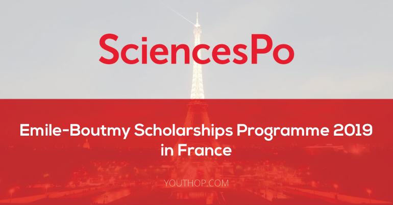 Emile-Boutmy Scholarships Programme at Sciences Po 2019 in France
