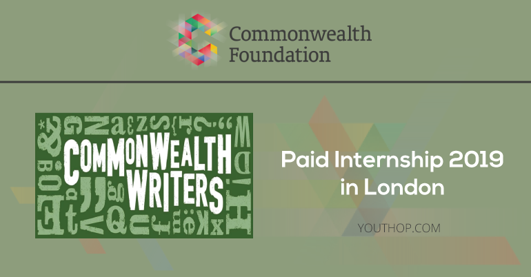 Commonwealth Writers Internship 2019 in London