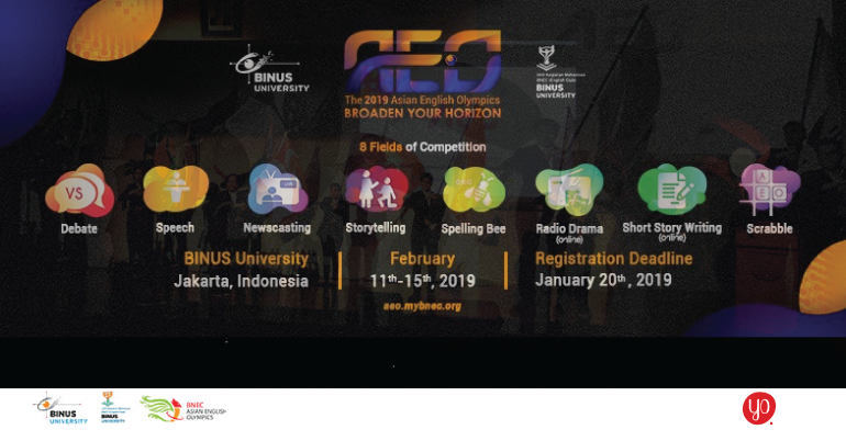 The 2019 Asian English Olympics in Indonesia