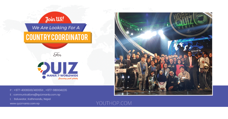 Become a Country Coordinator of Quiz Mania 7- Worldwide