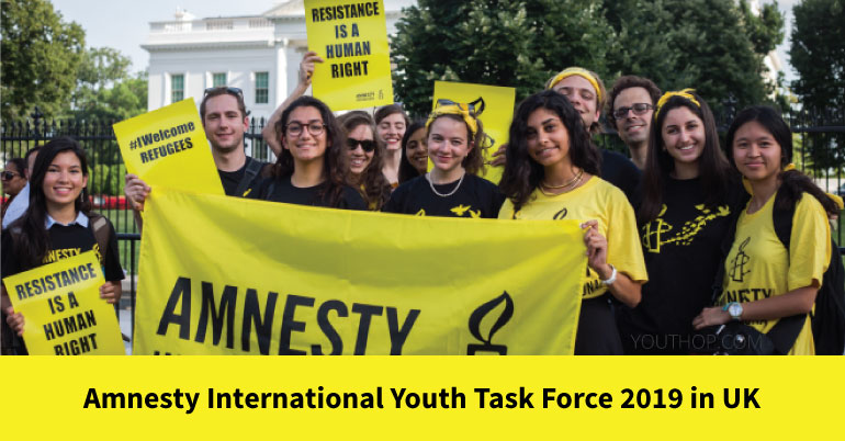 Amnesty International Youth Task Force 2019 in UK (Fully Funded)