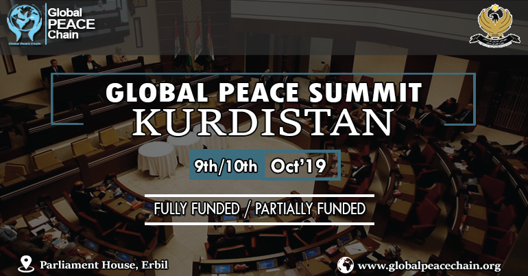 Global Peace Summit Kurdistan 2019 (Funds Available)