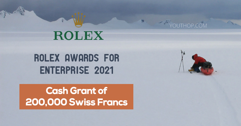Rolex Awards for Enterprise 2021 (Cash Grant of 200,000 Swiss Francs)