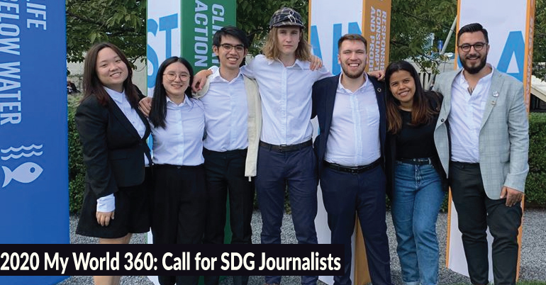 2020 My World 360: Call for SDG Journalists