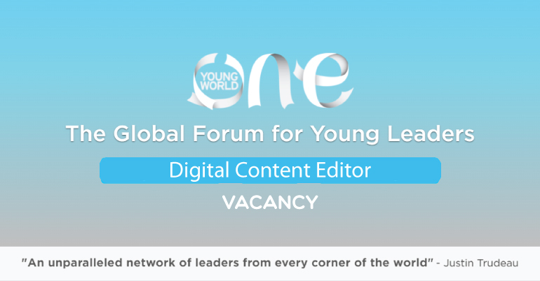 Vacancy at One young World: Digital Content Editor