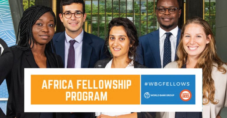 Apply Now: World Bank Group Africa Fellowship Program 2020