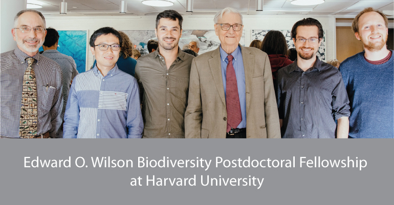 Edward O. Wilson Biodiversity Postdoctoral Fellowship 2020 at Harvard University