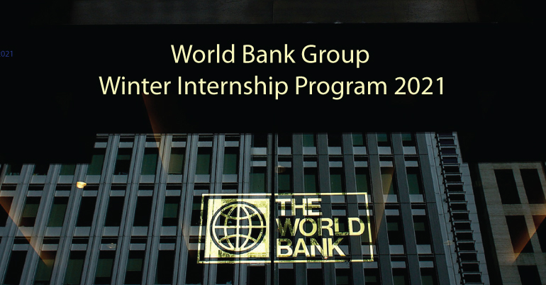 World Bank Group Winter Internship Program 2021