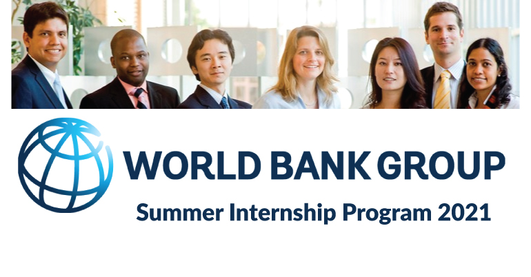 World Bank Group Summer Internship Program 2021