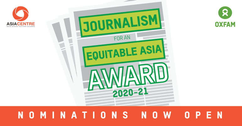 Journalism for an Equitable Asia Award 2020-21