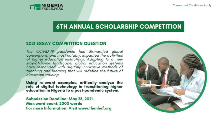 6th Annual Scholarship Essay Competition