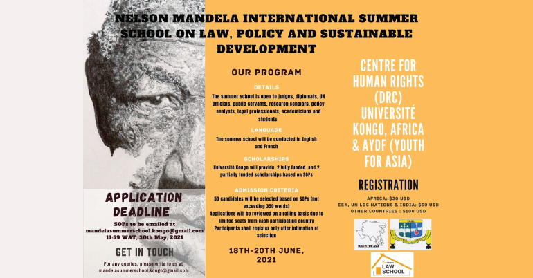 Nelson Mandela International Summer School on Law, Policy And Sustainable Development