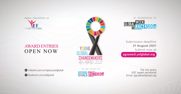 Young Global Changemakers Award- 2021