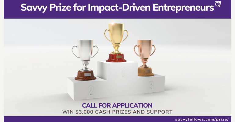 Savvy Prize for Impact-Driven Entrepreneurs