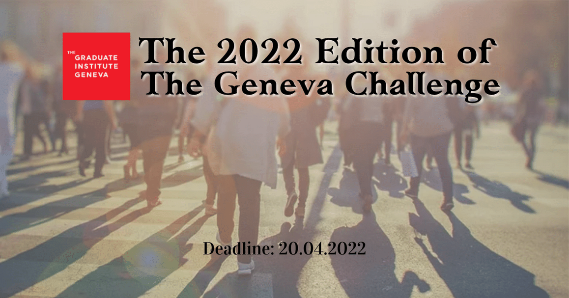 The 2022 edition of The Geneva Challenge is Now Open!