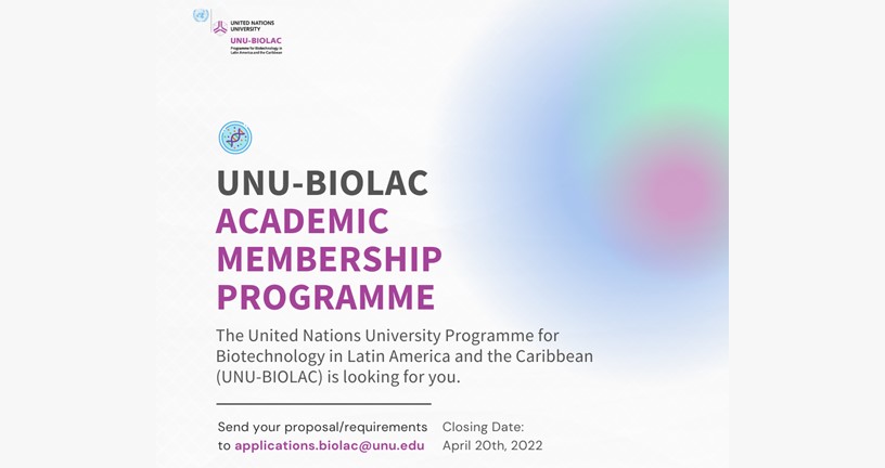 Lcc Calendar 2023 Unu-Biolac Academic Membership Programme 2023