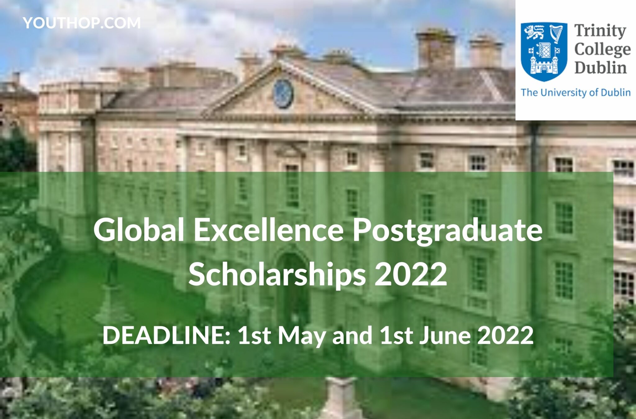 Global Excellence Postgraduate Scholarships 2022 - Youth Opportunities
