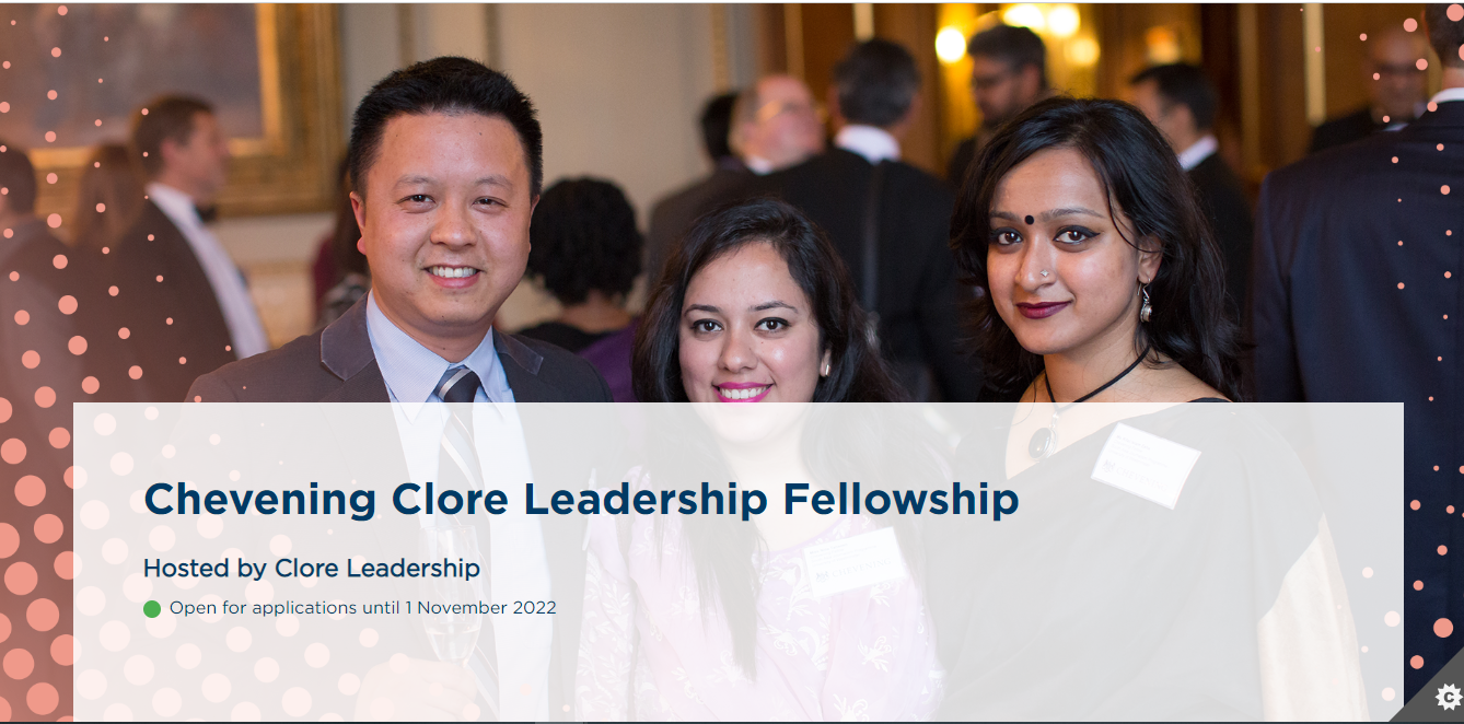 Chevening Clore Leadership Fellowship 2023/2024 Youth Opportunities