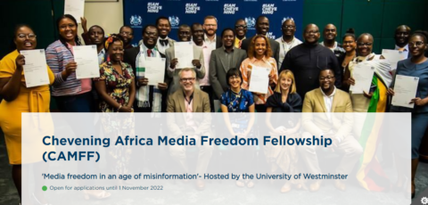 Chevening Africa Media Freedom Fellowship (CAMFF)