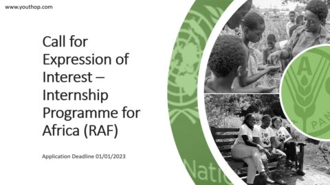 Call for Expression of Interest – Internship Programme for Africa (RAF)