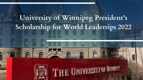 The University of Winnipeg President’s Scholarship for World Leaders (for International Students)