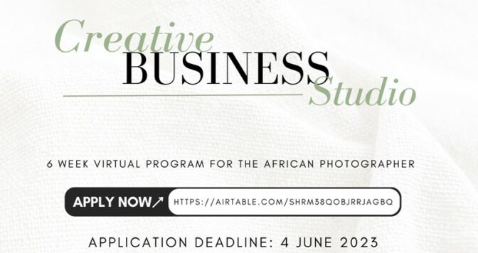 African Studio Program Creative Business Studio Program 2023 for African Photographers
