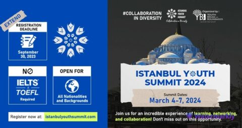 The Registration of Istanbul Youth Summit 2024 is Officially OPEN NOW!
