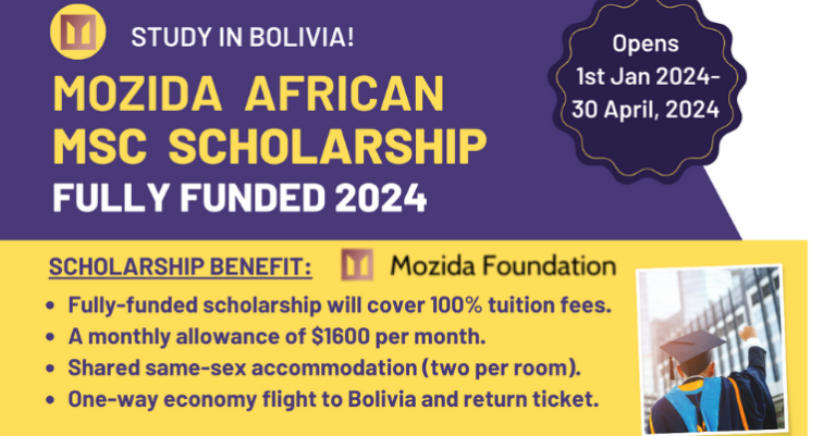 Mozida African Excellence Scholarship 2024 (Fully Funded Masters ...