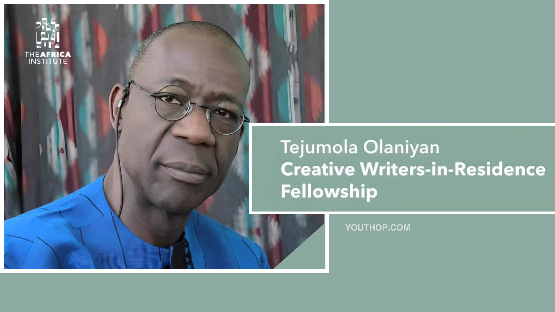 Tejumola Olaniyan Creative WritersinResidence Fellowship (2024)