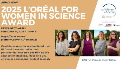 L’Oréal For Women in Science Award 2025