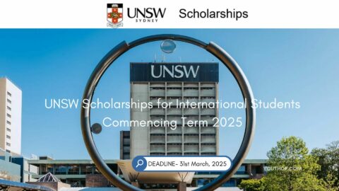 UNSW Scholarships for International Students Commencing Term 2025