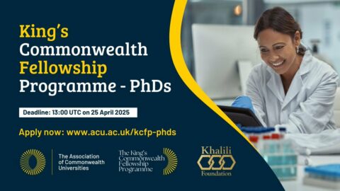 King’s Commonwealth Fellowship Programme PhDs 2025