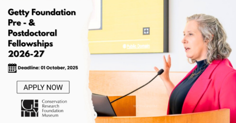 Getty Foundation Pre- and Postdoctoral Fellowships 2026-27