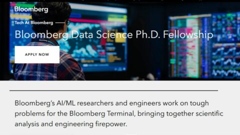 Bloomberg Data Science Ph.D. Fellowship 2026-2027