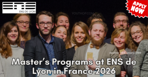 Master’s Programs at ENS de Lyon in France 2026
