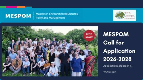 The Erasmus Mundus Joint Masters Degree MESPOM 2026-2028