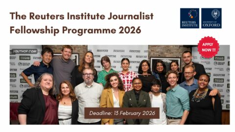 The Reuters Institute Journalist Fellowship Programme 2026