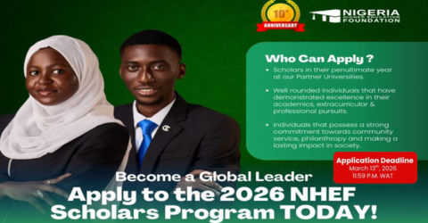 NHEF Scholars Program in Nigeria 2026