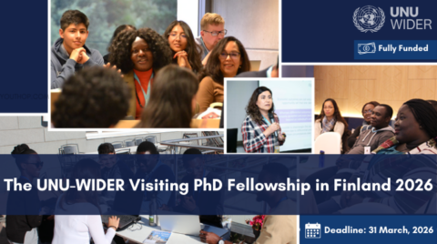 The UNU-WIDER Visiting PhD Fellowship in Finland 2026