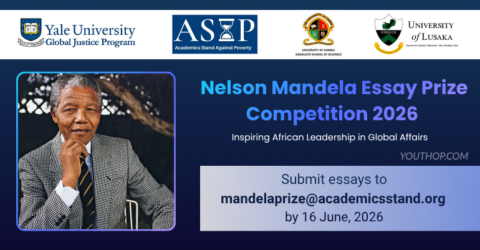 Nelson Mandela Essay Prize Competition 2026 by ASAP