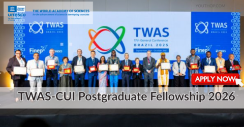 TWAS-CUI Postgraduate Fellowship 2026 in Pakistan