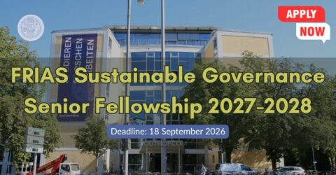 FRIAS Sustainable Governance Senior Fellowship 2027-2028