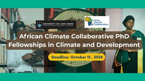 African Climate Collaborative PhD Fellowships in Climate and Development 2026