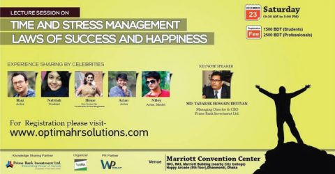 Time and Stress Management; Laws of Success and Happiness 2017 in Dhaka