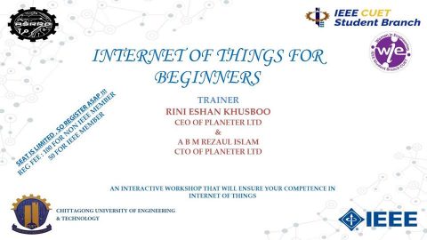 Workshop on “Internet of Things” for the Beginners 2018 in Chittagong