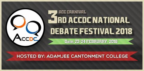 3rd ACCDC National Debate Festival 2018 in Dhaka