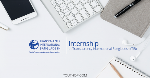 Internship at Transparency International Bangladesh (TIB), 2018.