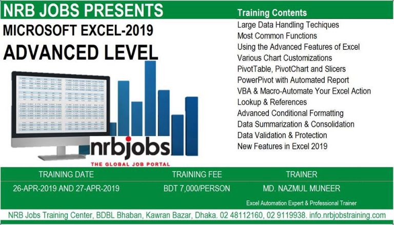 advanced microsoft excel training course