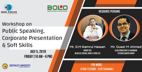 Workshop on Public Speaking, Corporate Presentation & Soft Skills 2019 in Dhaka